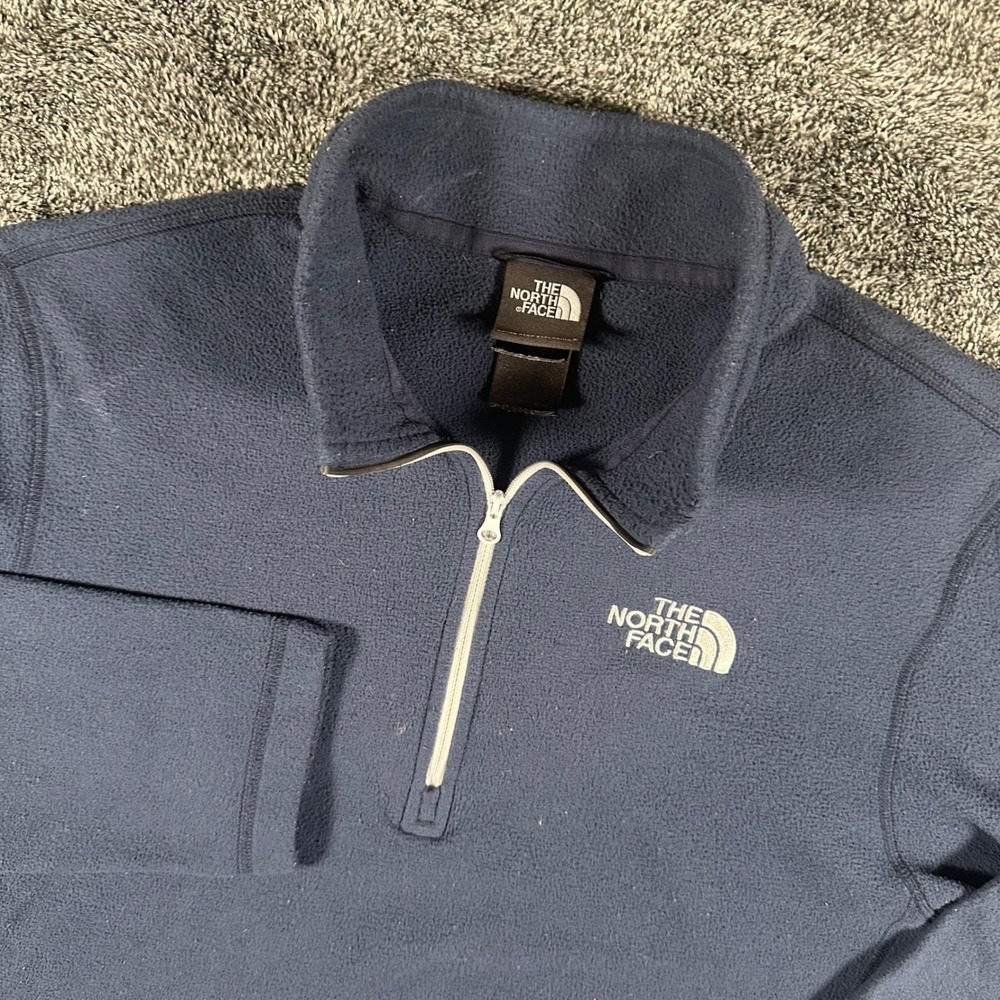 The North Face Pullover Mens M 1/4 Zip Navy Blue Fleece Gorpcore Hiking Outdoors